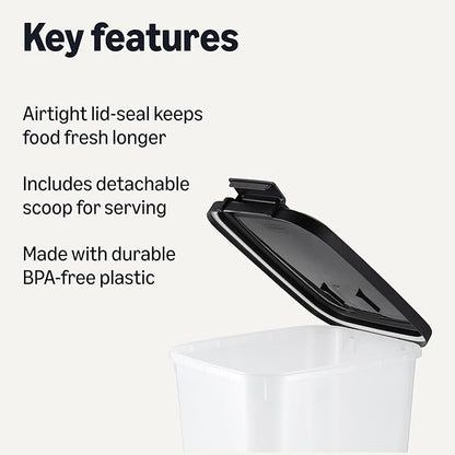 Amazon Basics Pet Food Storage Container 35lbs