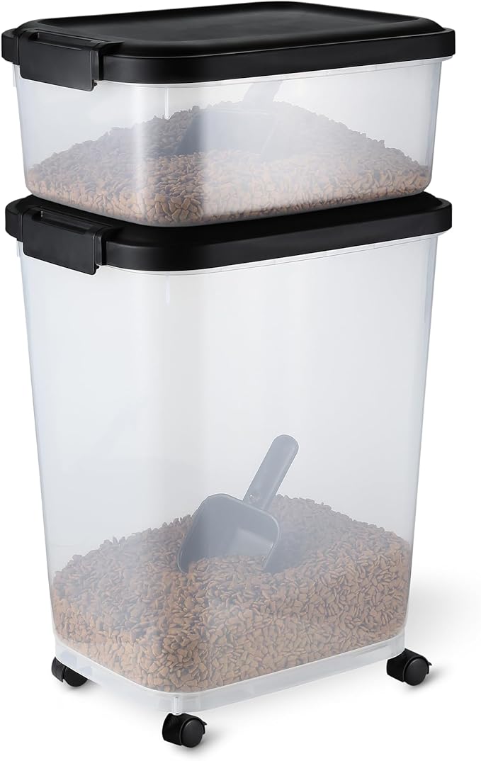 Amazon Basics Pet Food Storage Container 35lbs+10lbs