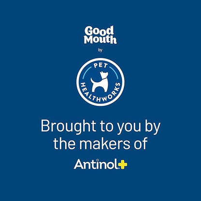 Good Mouth Dental Chews for Dogs – Controls Plaque & Tartar, Promotes Fresh Breath, Supports Gum & Oral Health – Clinically Studied, Cheeseburger Flavor, No Mess, 60 Soft Chews