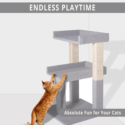 Lulu Large Cat Tower Gray