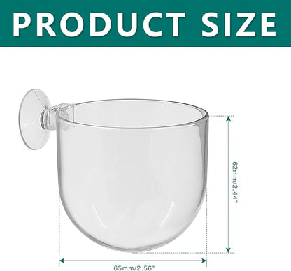 Uenhoy 3 Pcs Plastic Aquatic Plant Pots, Aquarium Plant Pots with Suction Cups, Acrylic Aquarium Planter, Red Shrimp Live Plant Fish Tank Holder