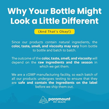 100% Natural Liquid Glucosamine Chondroitin with MSM for Cats, Hip & Joint Supplement for Senior Felines, Arthritis Support & Mobility Booster Glucosamine Drops, 2 Oz