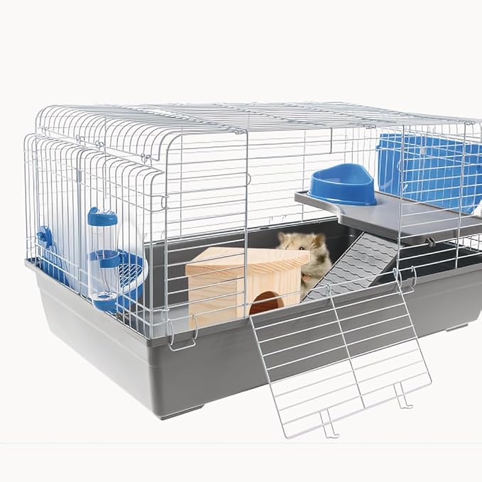 Joyzan Hamster Hideout Wooden House, Chamber Mouse Playing Hiding Chewable Ventilated Hut Pet Woodland Habitats Decor Small Animals Secret Peep Shed Dwarf Syrian Chinchillas Gerbils Hedgehog Rats Mice