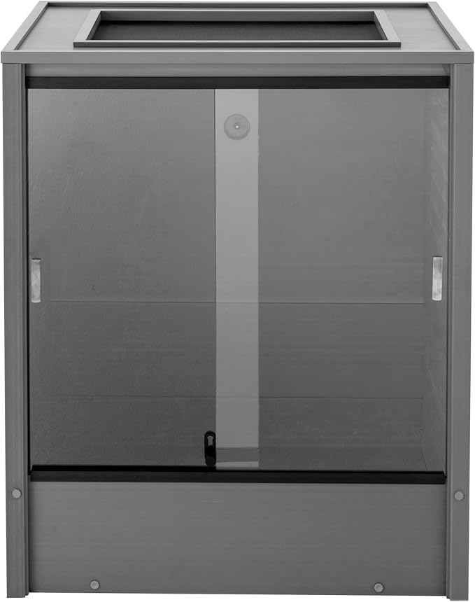 New Age Pet® Madagascar Vertical Reptile Lounge Habitat, (30" L x 24" W x 36" H) Arboreal Chameleon Cage Made with ECOFLEX®, Non-Toxic & Eco-Friendly Materials, Quick & Easy Assembly