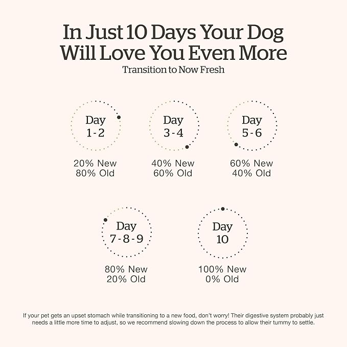 Now Fresh Grain-Free Large Breed Senior Dry Dog Food with Turkey, Salmon & Duck, Premium Kibble Made with Real Meat & Fish, Chicken-Free, Added Glucosamine & Chondroitin for Healthy Joints, 25 lb Bag