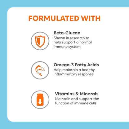 Nutramax Laboratories Nutramax Imuquin Immune Health Supplement Powder for Dogs, with Beta Glucans, Marine Lipids, Vitamins and Minerals, 30 Packets, Updated Version