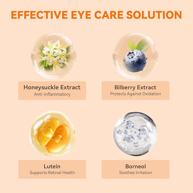 Dog Eye Drops, Eye Infection Treatment, Eye Drops for Dogs & Cats, Soothe Irritation Pink, Dry Eyes, Itchy Eye Wash Tear Stains, Debris Cleaner, Natural Daily Eye Care, Safe for Pets-8oz