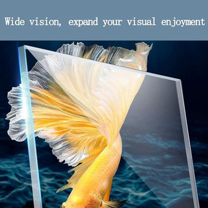 1 Gallon Aquarium Fish Tank，Rimless Aquarium Tank，7.8" L × 6.3" H × 5.5" W