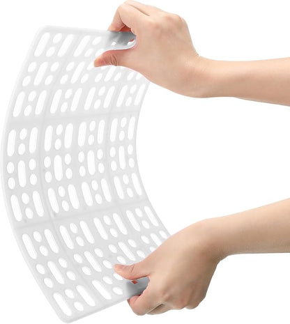 BBTO 24 Pieces Plastic Rabbit Cage Mat Durable Rabbit Feet Pad Small Animal Feet Pad Cage Resting Mat with a Convenient Connectors, Bunny Pads for Easy Cleaning for Bunny Rat Guinea Cats(White)