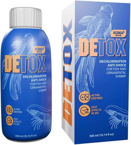 KOIKA Aquarium Water Conditioner and Dechlorinator, Anti-Shock for Fish & Ornamental Shrimp (300ml (10.14 fl oz))