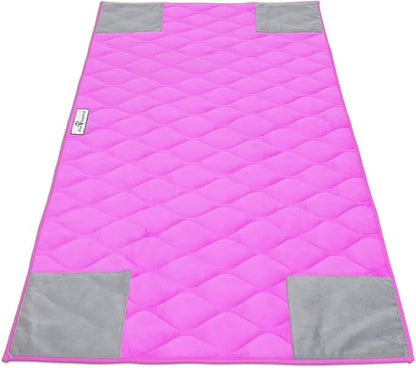 Paw Inspired PopCorner Guinea Pig Cage Liners | Washable Fleece Bedding or Pet Bed Mat for Small Animals | Super Absorbent Pee Pad with Reinforced Corners and Waterproof Bottom (C&C 2x4, Pink)