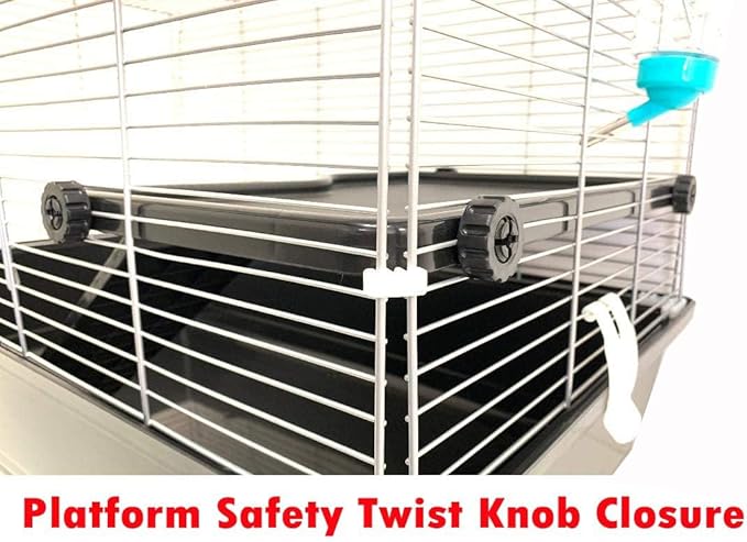 Pet Products Universal X-Large 4-Level Small Animals Home Critters Habitat Cage Narrow 3/8-inch Wire Spacing for Wide Variety Exotics Animal Hamster Rat Mouse Guinea Pig