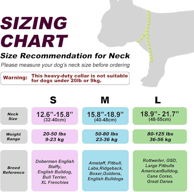 TSPRO Tactical Dog Collar, 1.5 inch Wide, Camo Green, Polyester, Heavy Duty Metal Buckle, Size S