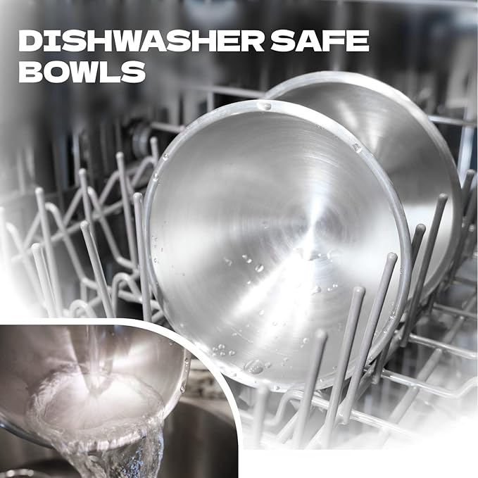 KatSupreme Raised Cat Food Bowls - Elevated Tilted Bowls Set, Stainless Steel, 2 pcs