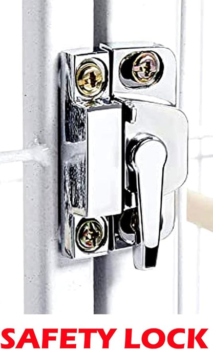 1/2/3-Combo Stacker Center Divided Breeder Breeding Bird Flight Double Rolling Cage for Aviaries Canaries Cockatiels Lovebirds Finches Budgies Small Parrots (White Vein, Two Stacker)