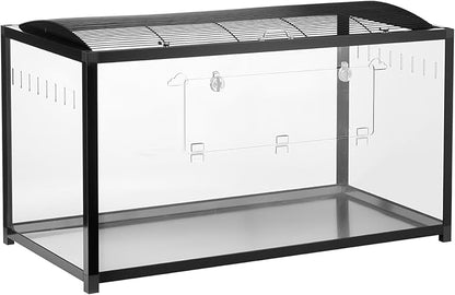 VEVOR Hamster Cage, 360 Viewing Transparent Hamster Habitats, Small Animal Cage