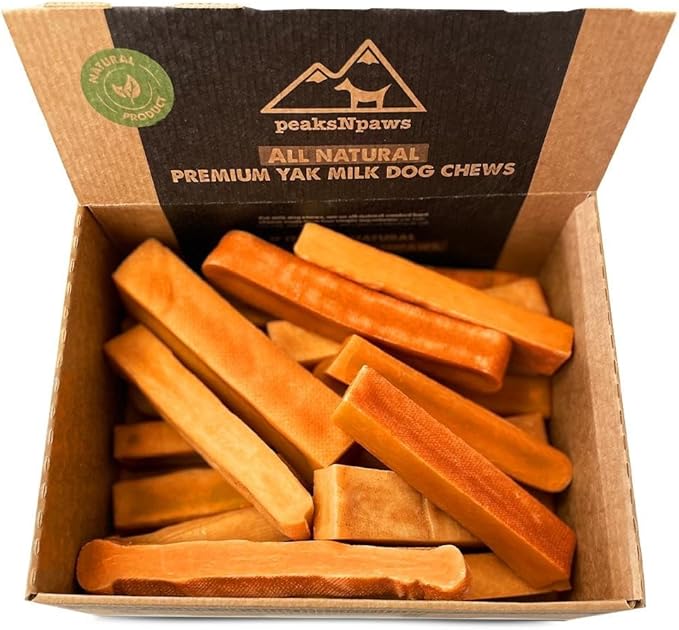 Yak Cheese Himalayan Dog Chews with Pumpkin, High Protein, Natural Dog Treats, Dog Chew Sticks for Aggressive Chewers, Long Lasting Treat for Small, Medium & Large Dogs, 3 Chews