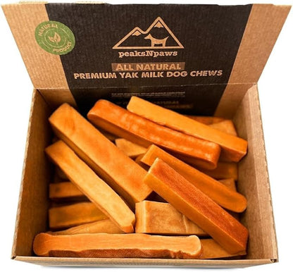Yak Cheese Himalayan Dog Chews with Pumpkin, High Protein, Natural Dog Treats, Dog Chew Sticks for Aggressive Chewers, Long Lasting Treat for Small, Medium & Large Dogs, 3 Chews