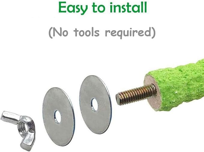 kathson Bird Perch Parrot Stand Cage Accessories Natural Wooden Stick Paw Grinding Rough-surfaced Chew Toy for Cockatiels,Cockatoo,Lorikeet,Conure,Parakeet 5 Pack (Random Color,6.29inch)