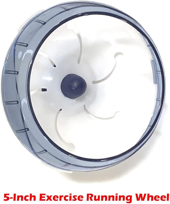 Large Deluxe 2-Tiers Acrylic Dwarf Hamster Home Mouse Gerbil Reptiles Palace Rat Habitat Cage Running Wheel Water Bottle Food Bowl Expandable Outlet