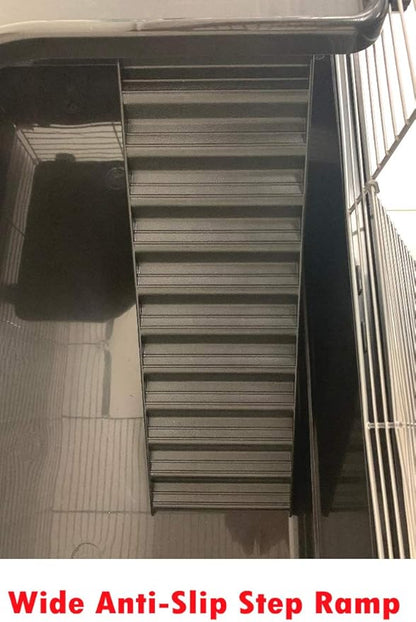 Large Pet Products Universal 2-Level Small Animals Home Critters Habitat Cage Narrow 3/8-inch Wire Spacing for Wide Variety Exotics Animal Hamster Rat Mice Mouse Gerbil Guinea Pig Chinchillas Ferret