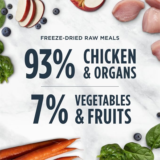 Instinct Raw Meals Freeze-Dried Chicken Cat Food, 9.5 oz. Bag