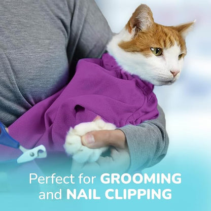 Cozy Comfort Carrier - Small Lavender Pet Carrier and Cat Carrier Soft for Grooming, Vet Visits, Medication Administration, Dental Care, and Nail Trimming