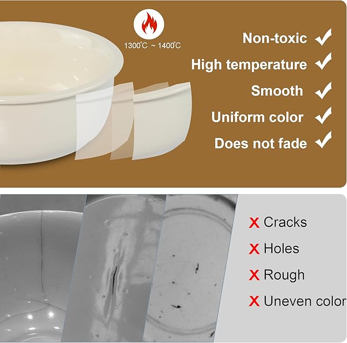 Single Replacement Bowl for 6.3'' High Elevated Dog Bowls, Non-Slip Pet Feeding Dishes for Small Medium Dogs and Cats, Durable Porcelain Dog Food and Water Bowls(28oz, Cream White)