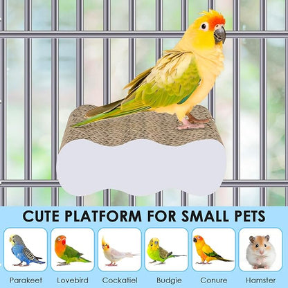KATUMO Bird Perch Conure Cage Stand Parakeet Shredder Foraging Toys Cockatiel Platform for Small Parrots Conure Cockatiel Lovebird Parrotlet Finch