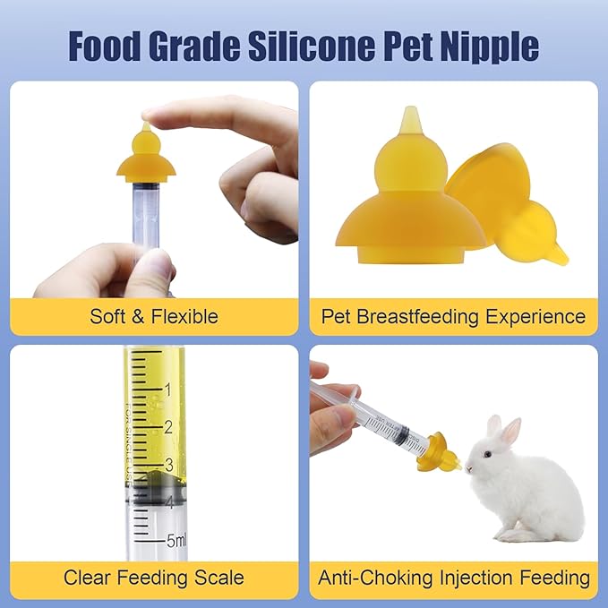 Puppy Kitten Whelping Kit, Whelping Kit with Feeding Nipple Bottle Stethoscope Scissors Cord Clamps Aspirator etc Full kit