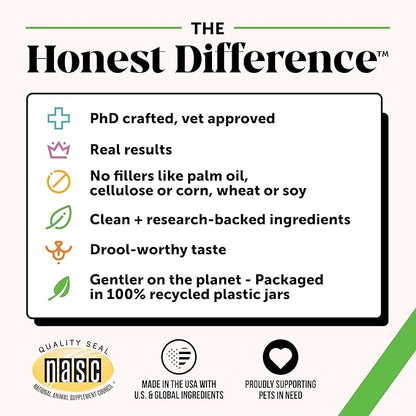 Dog Scoot Stopper - Complete Anal Gland Support with Fiber, Prebiotics & Probiotics - No Scoot for Dogs (90 ct)