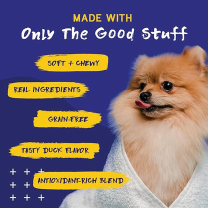 PupGrade Skin & Coat Soft Chew Supplement for Dogs – Supports Healthy Skin, Coat, and Immune Function - Rich in Natural Fish Oil, Omega Fatty Acids, and Vitamins – 60 Soft Chews