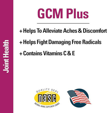 Vet Classics GCM Plus Hip & Joint Support Dog Supplement – Includes MSM, Chondroitin, Glucosamine – Supports Healthy Joints, Flexible Hips in Dogs – Chewable Tablets 120 Ct.