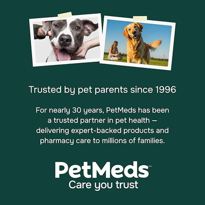 PetMeds Allergy Supplement for Dogs - Vitamins for Allergy Relief with Postbiotics, Colostrum, Quercetin & Turmeric for Dogs Itchy Skin & Scratching - Beef & Sweet Potato Flavor - 60 Soft Chews