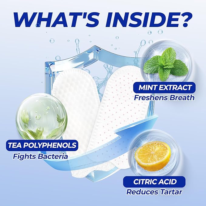 Wellix 100 Count Dog Teeth Cleaning Wipes for Dogs & Cats - Natural Formula Dental Care Finger Wipes Reduces Dog Plaque, Tartar & Bad Breath - No-Rinse Disposable Dog Dental Wipes