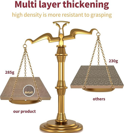 Cat Scratching Board Set (3-Pack) – Durable & Eco-Friendly Cat Scratcher Pads for Indoor Cats, Double-Sided Corrugated Cardboard, Non-Toxic, Cat Scratch Pads for Scratching & Resting