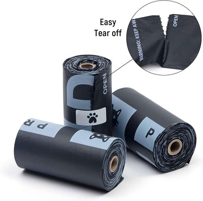 100% Certified Compostable Dog Poop Bags - Dr. C's Premium Dog Poop Bags - 270 Bags / 18 Rolls, Extra thick, Leak Proof, Unscented, Plant Based and Earth Friendly, Dispenser Included