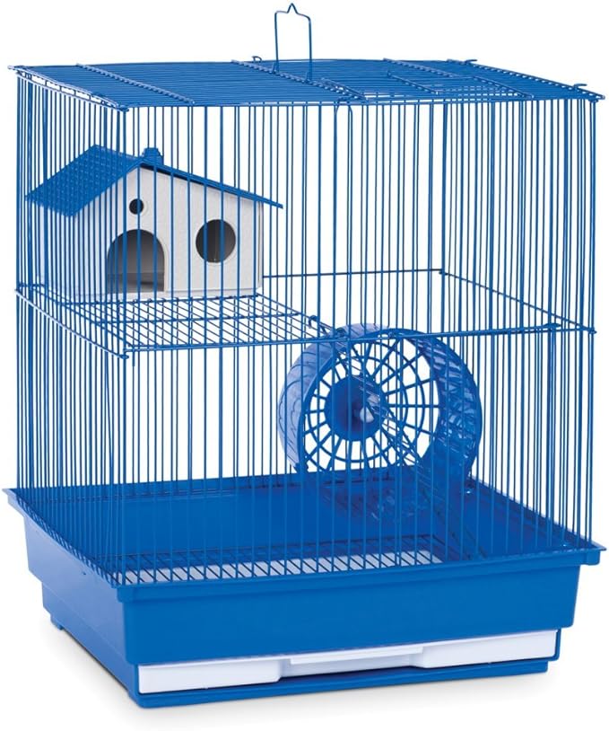 Prevue Hendryx SP2010B Two Story Hamster and Gerbil Cage, Blue,Small
