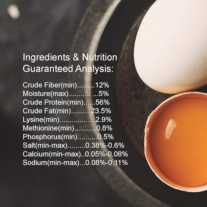 Amzey Dried Mealworms 1 LB, 100% Natural Meal Worms for Chicken & Birds, Organic Chicken Feed for Laying Hens, High Protein and Nutrition, Zipped Bag