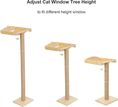 Cat Window Tree Replacement Posts Fit for Different Height Windows