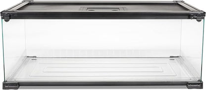 Zilla QuickBuild Reptile 20 Gallon Glass Terrarium Habitat with Bedding Tray For Geckos, Snakes, Lizards, Frogs, Turtles, and Tortoises, 30" x 12" x 12"