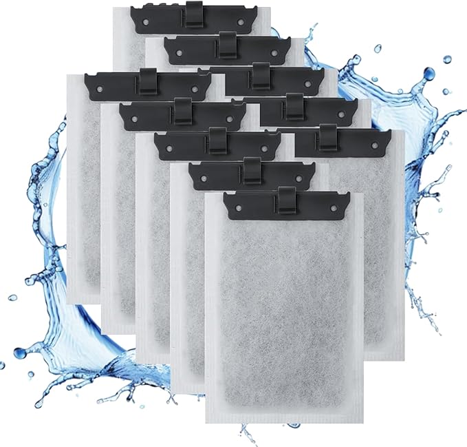 10 Pack Medium Aquarium Filter Cartridge for Whisper Bio-Bag Power Filters, Replacement Filter Cartridges for ReptoFilter 10i IQ10 PF10 Power Filters,Fish Tank Filters 10 Gallon