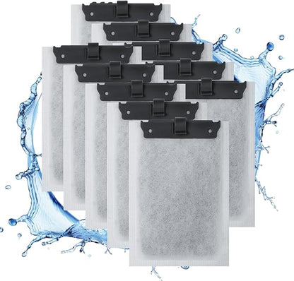 10 Pack Medium Aquarium Filter Cartridge for Whisper Bio-Bag Power Filters, Replacement Filter Cartridges for ReptoFilter 10i IQ10 PF10 Power Filters,Fish Tank Filters 10 Gallon