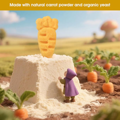 Abizoo Hamster & Gerbil Treats, Crunchy Baked Hamster Snacks with Carrot and Yeast, Natural Training Reward Chew Treats for Small Animals, Supports Digestion and Dental Health