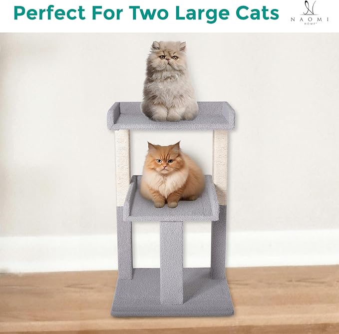Lulu Large Cat Tower Gray