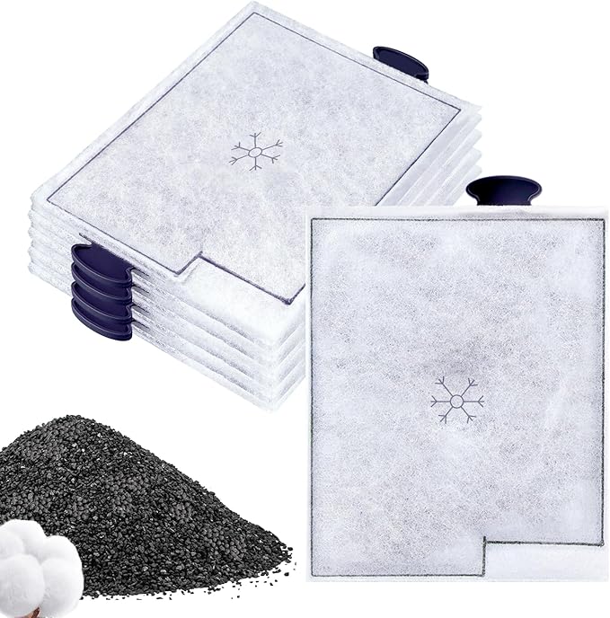 10Pack Large Replacement Filters Cartridges Compatible with Aqueon QuietFlow LED Power Filter Size 20/30/50/75 & E Internal Power Size 40 & Canister Filter Size 200/300/400 & Zilla Size 40