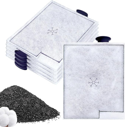 10Pack Large Replacement Filters Cartridges Compatible with Aqueon QuietFlow LED Power Filter Size 20/30/50/75 & E Internal Power Size 40 & Canister Filter Size 200/300/400 & Zilla Size 40