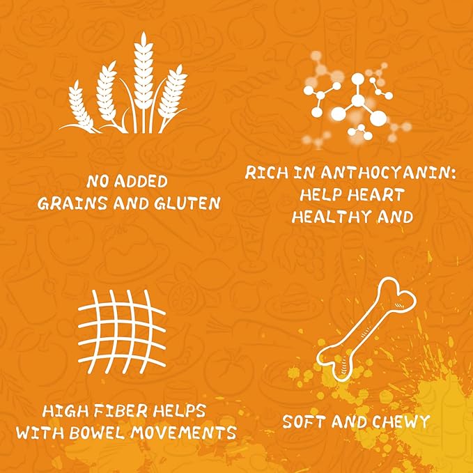 Chicken Sweet Potato Dog Treats, Double Sweet Potato Chews with Taurine, Healthy Pet Snacks for Small Medium Large Dogs, 12.5 oz