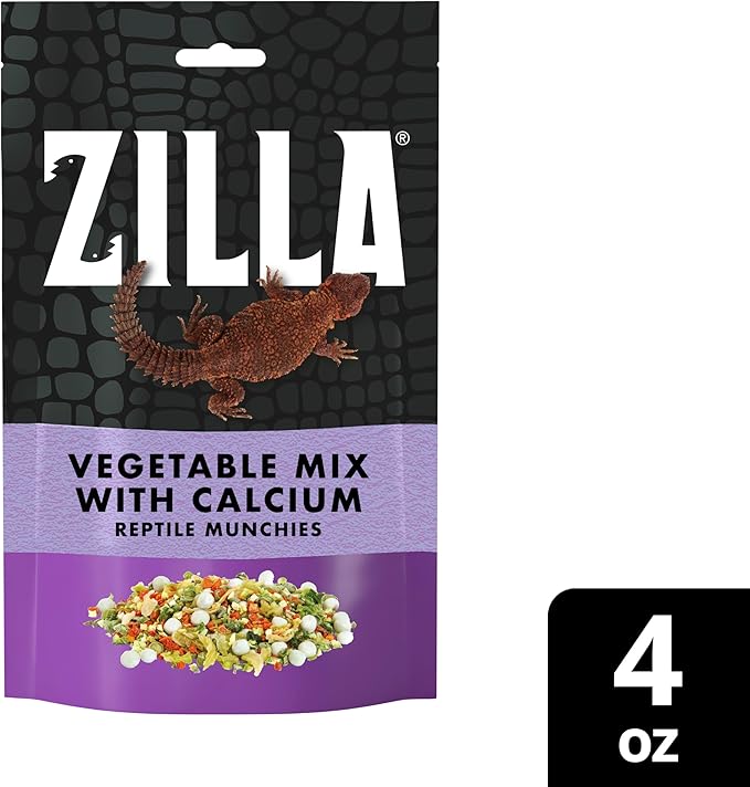 Zilla Reptile Food Munchies Vegetable Mix With Calcium, 4-Ounce