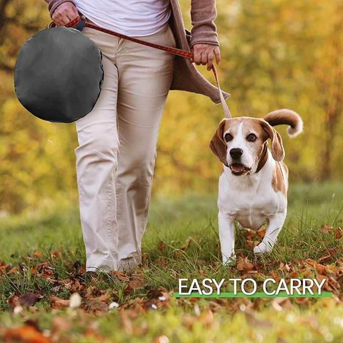 UWE Large Small Animal Playpen, XL Portable Pet Playpen for Rabbit, Kitten, Guinea Pig, Hamster, Puppy – Waterproof Foldable Mesh Tent with Zipper Cover, Indoor Outdoor Use, Dark Grey